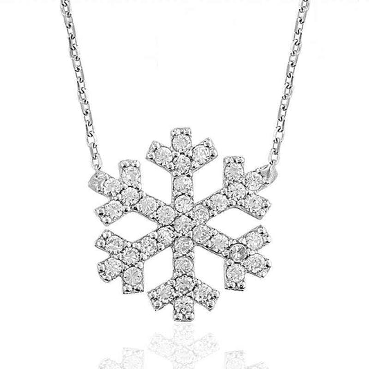 Snowflake Women's Silver Necklace
