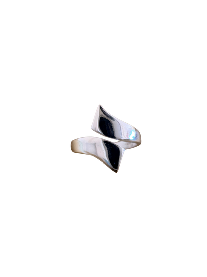 Bague en argent vague