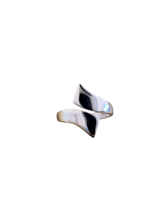 Bague en argent vague