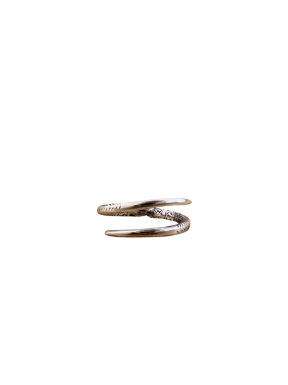 Bague en argent de l'esprit antique