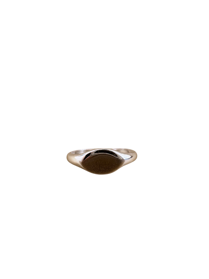 Bague en argent à scintillement silencieux