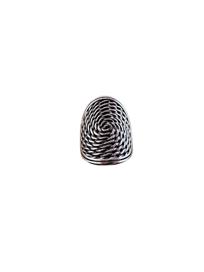 Bague en argent Traces du temps