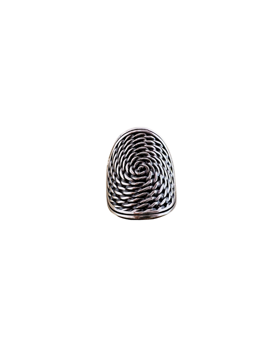 Bague en argent Traces du temps