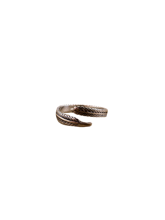 Bague en argent Aile de la nature