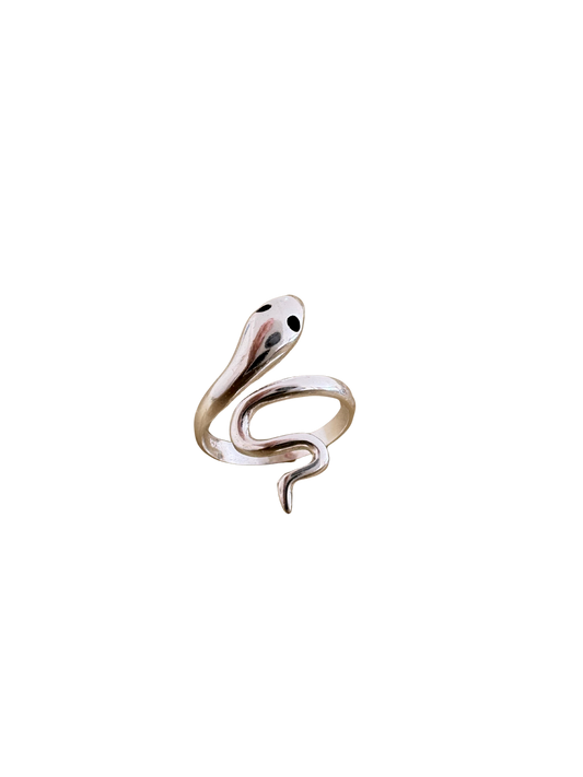 Bague en argent spirale ombrée