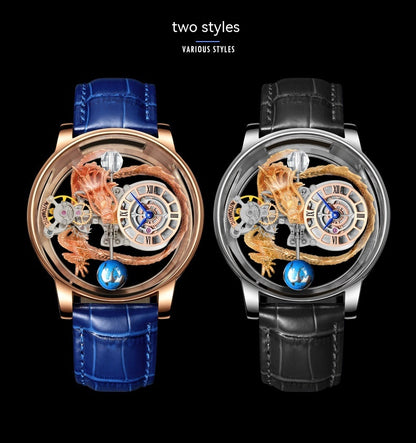 Men's Fashion Tourbillon Good Luck Comes Watch