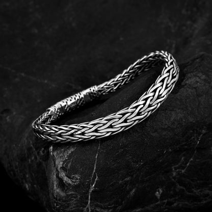 925 Sterling Silver Fashion Hand Weaving Bracelet