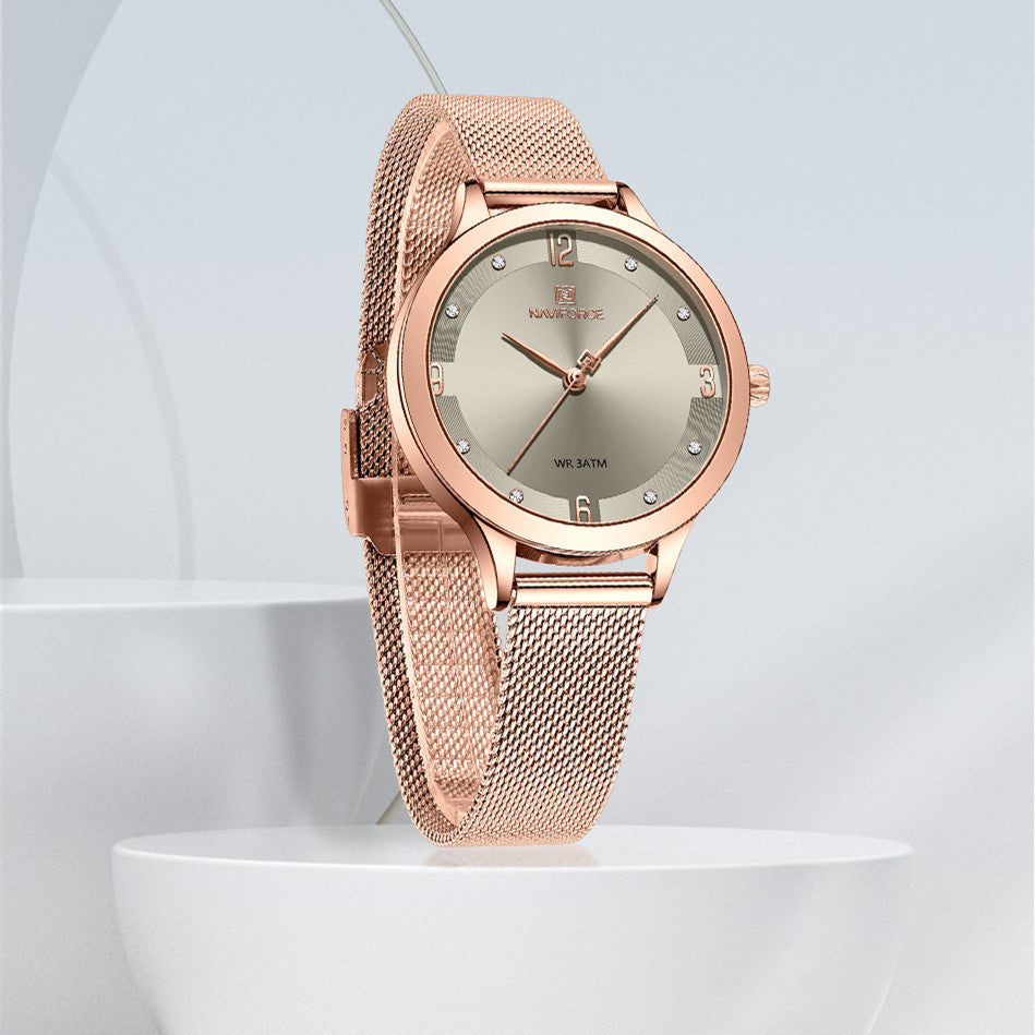 New Business Fashion Mesh Waterproof Quartz Women's Watch