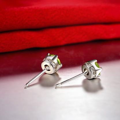 Peridot 925 Sterling Silver Earrings