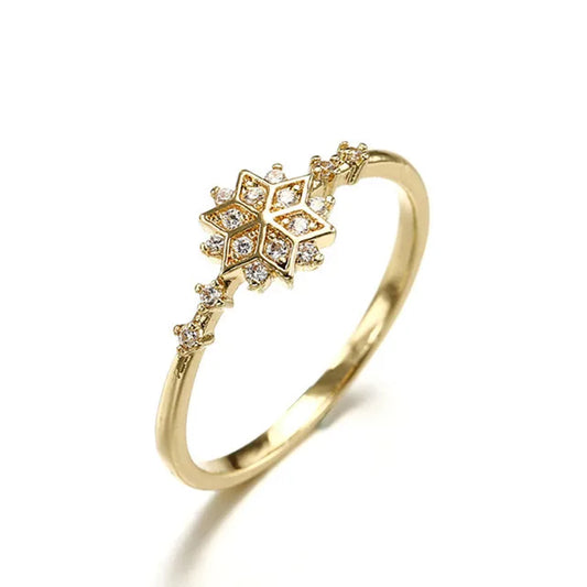 925 Sterling Silver Snowflake Ring