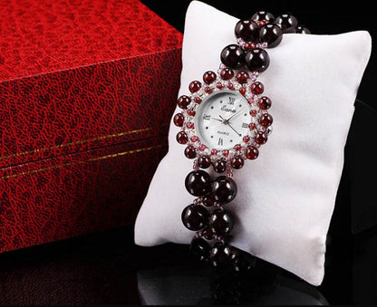 Garnet Bracelet Watch