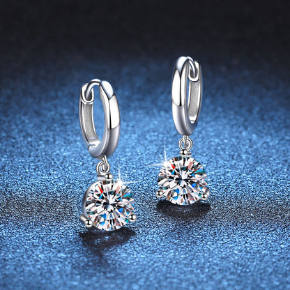 925 Sterling Silver Earrings Diamond