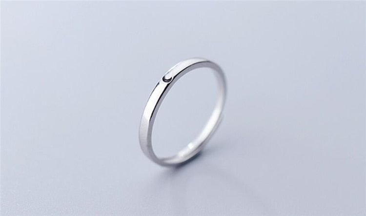 925 Sterling Silver Sweet Romantic Sun Moon Love Ring