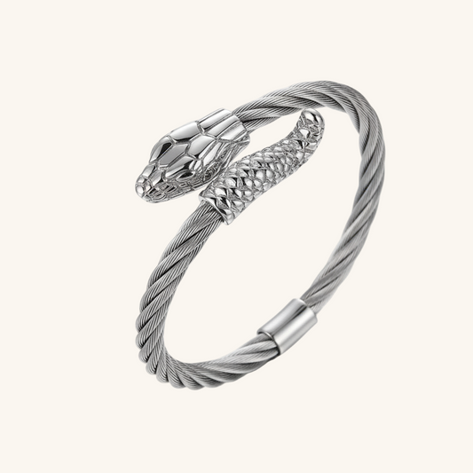 Armreif mit gedrehter Schlangenkette