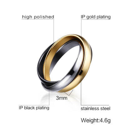 Interlocking Trinity Ring
