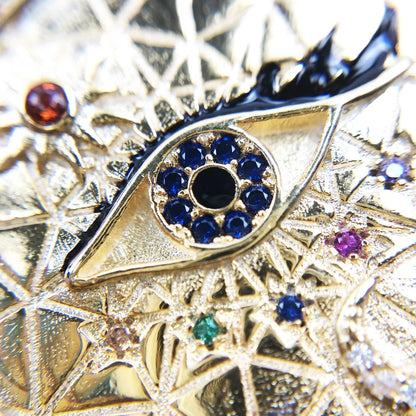 Sterling Silver Wheel of Fortune Amulet