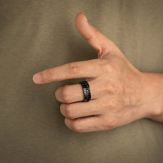 Viking Rune Spinner Ring for Anxiety