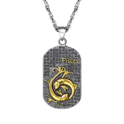 Choose Your Zodiac Sign Medallion Necklace