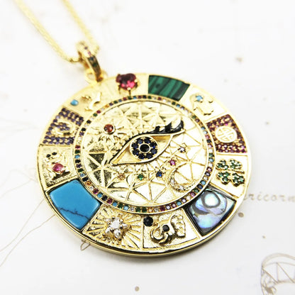 Sterling Silver Wheel of Fortune Amulet