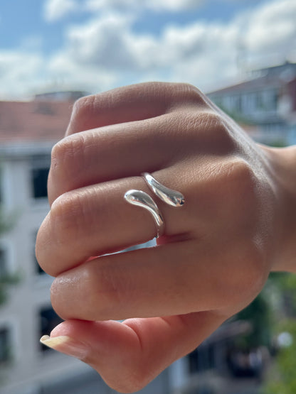 Bague en argent Silence du flux