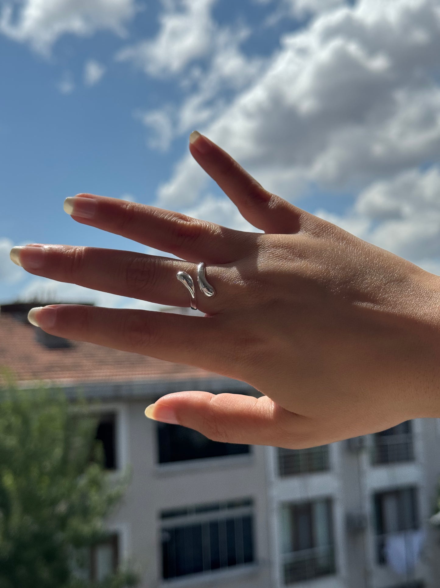 Bague en argent Silence du flux
