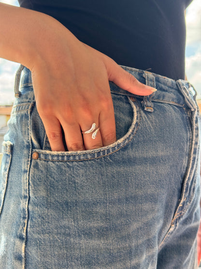 Bague en argent Silence du flux