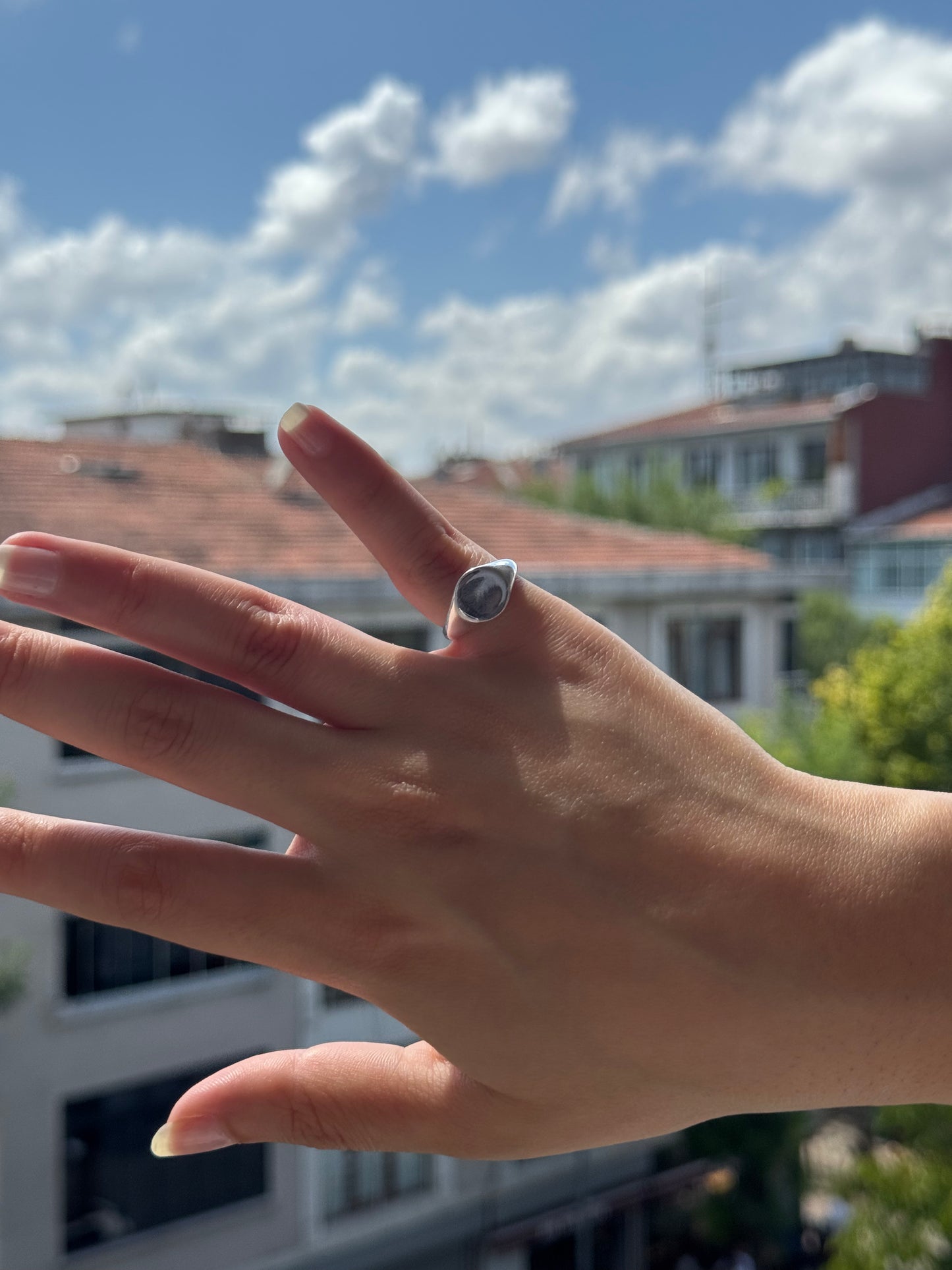 Bague en argent Silence des reflets