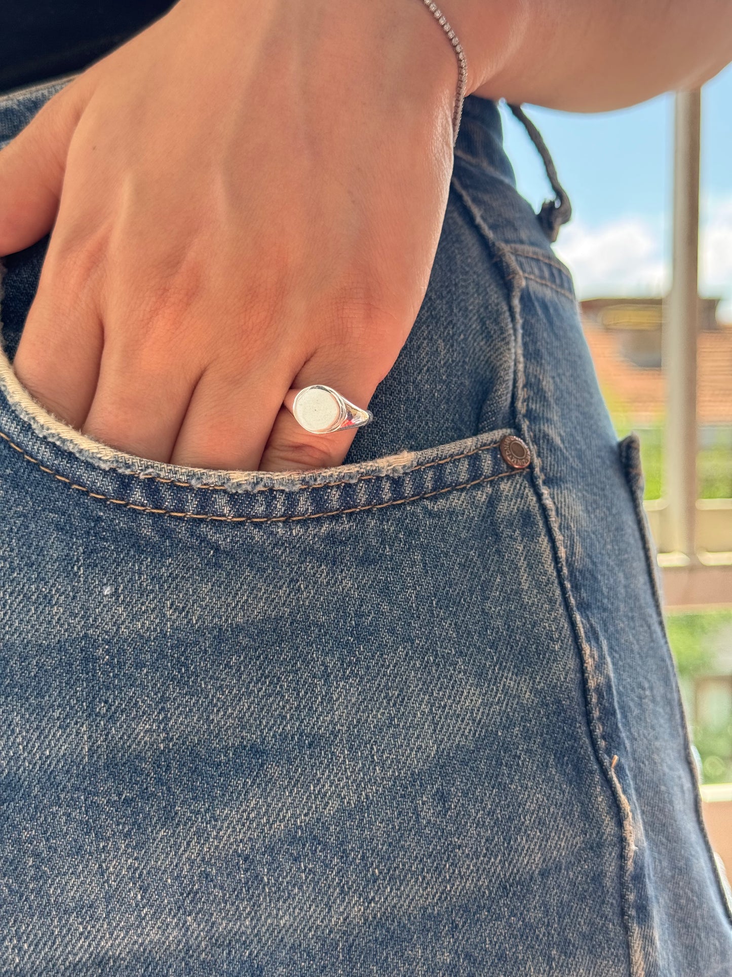 Bague en argent Silence des reflets