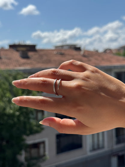 Bague en argent de l'esprit antique