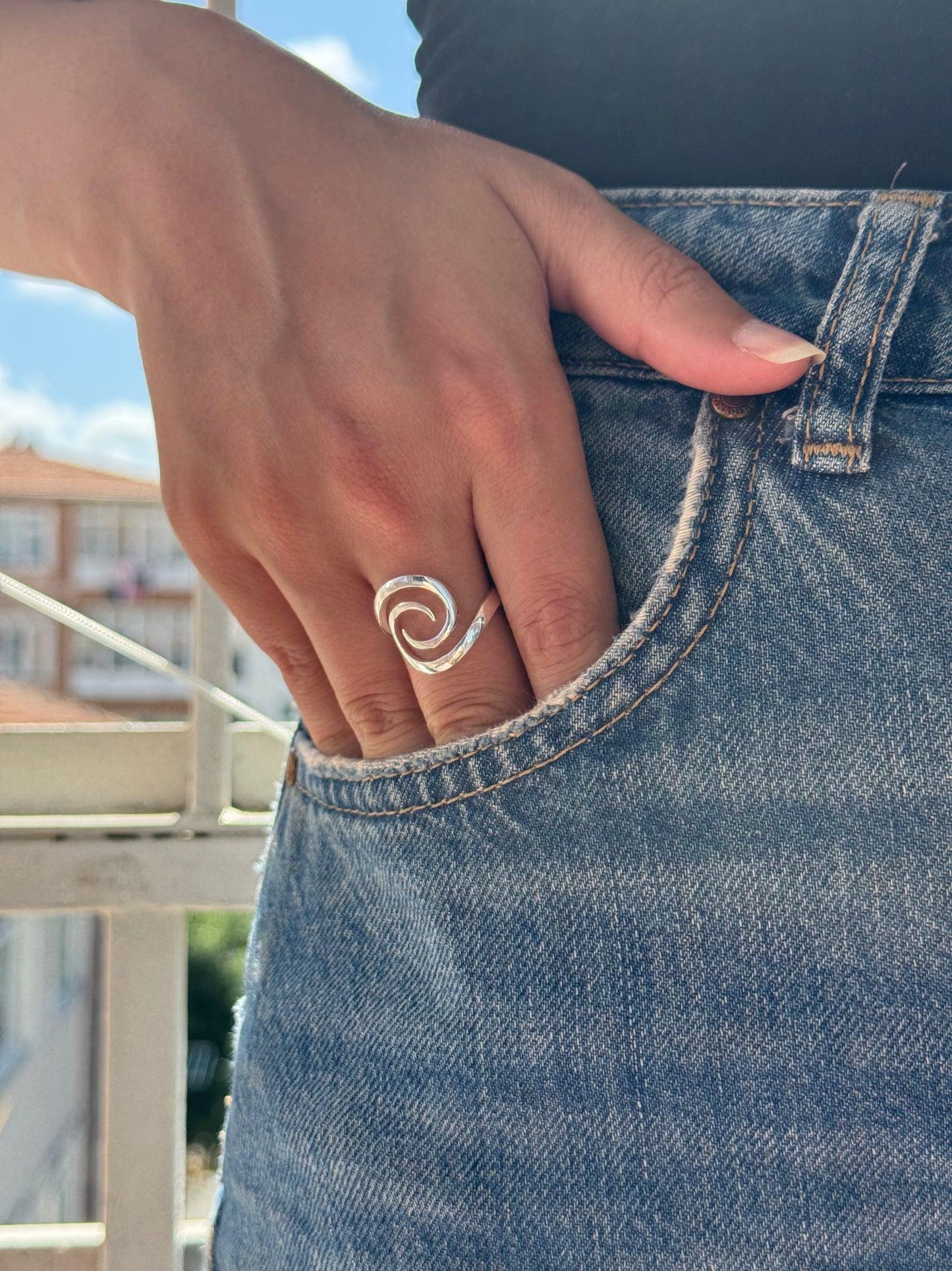 Bague en argent Danse de la Dualité