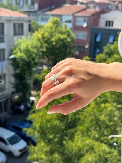 Bague en argent Symphonie Bonne Chance
