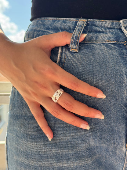 Bague en argent Symphonie Bonne Chance
