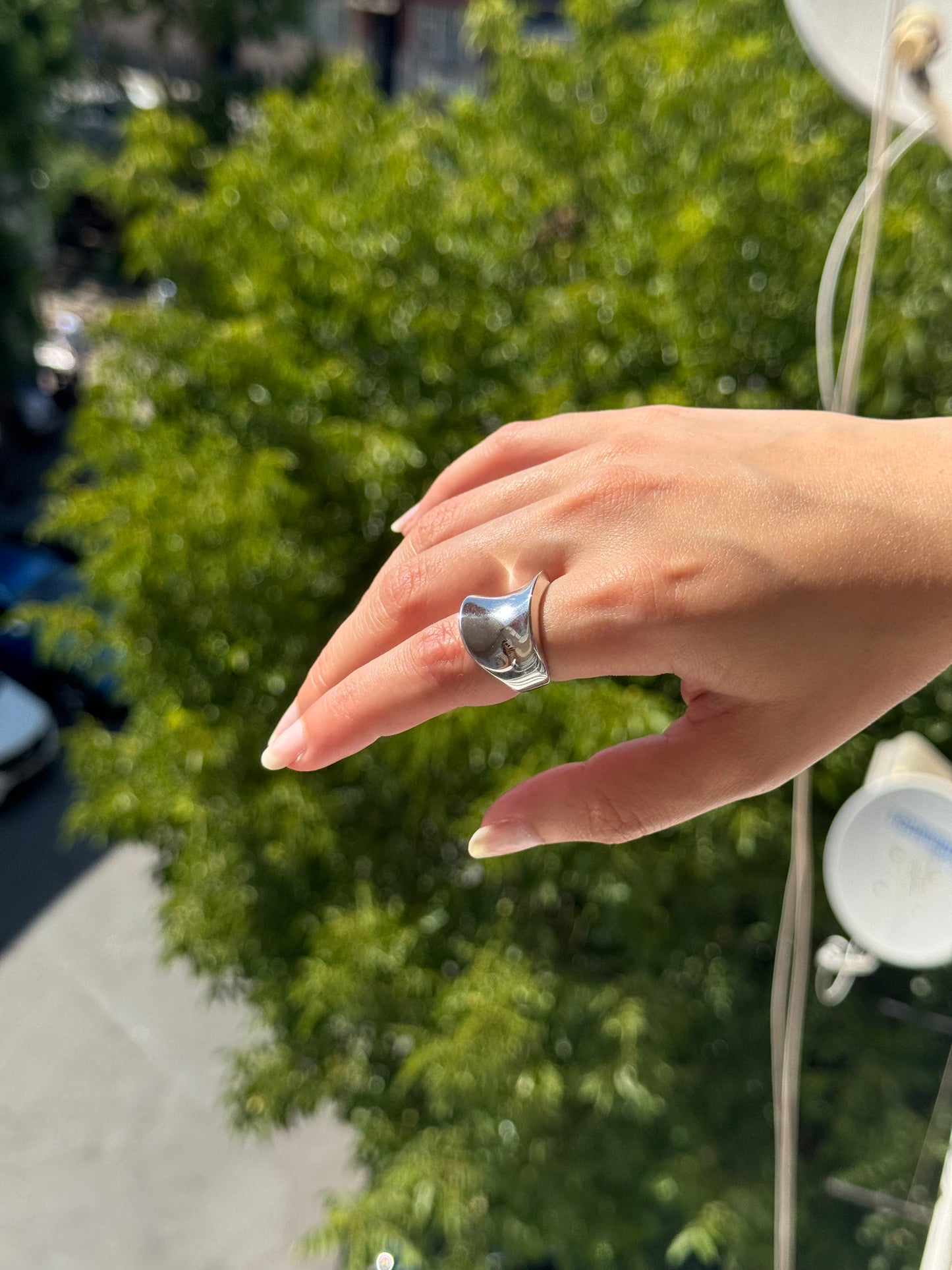 Bague en argent Flow Form