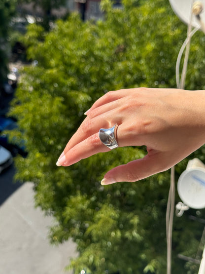 Bague en argent Flow Form