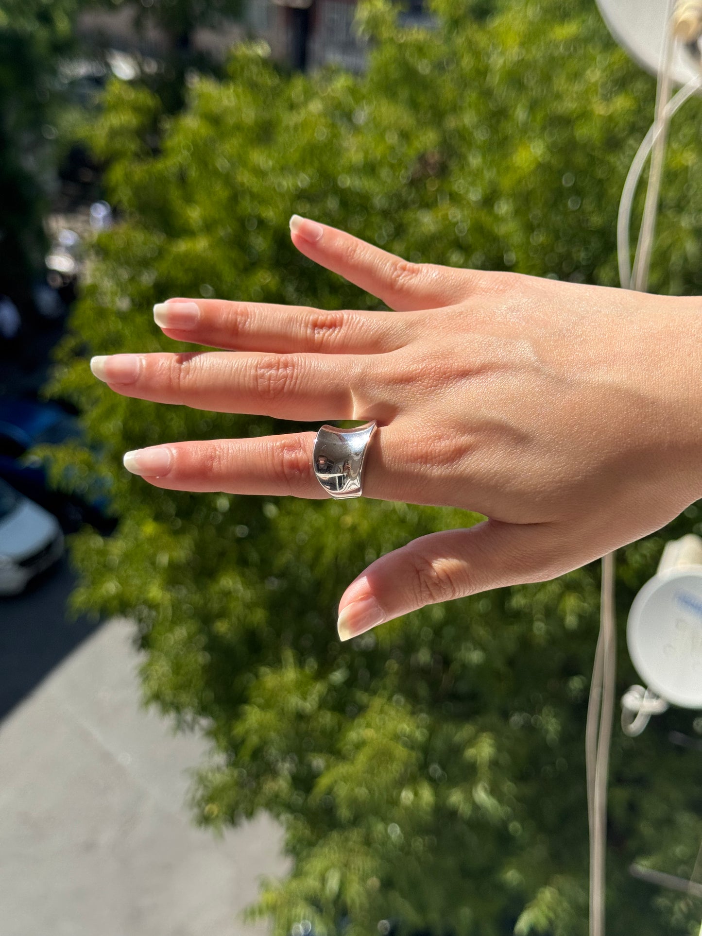Bague en argent Flow Form