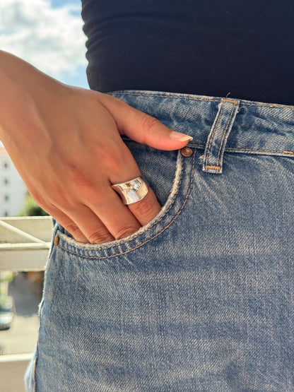 Bague en argent Flow Form
