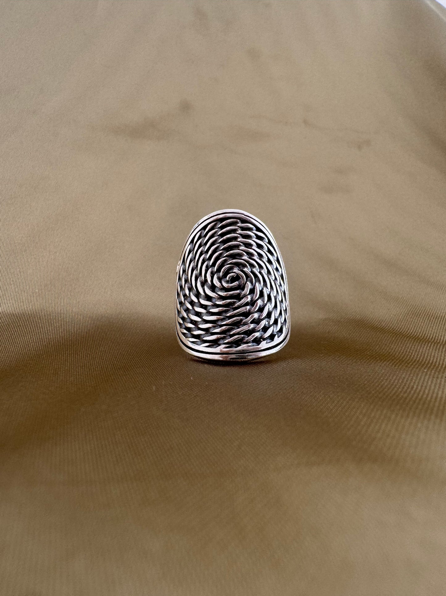 Bague en argent Traces du temps