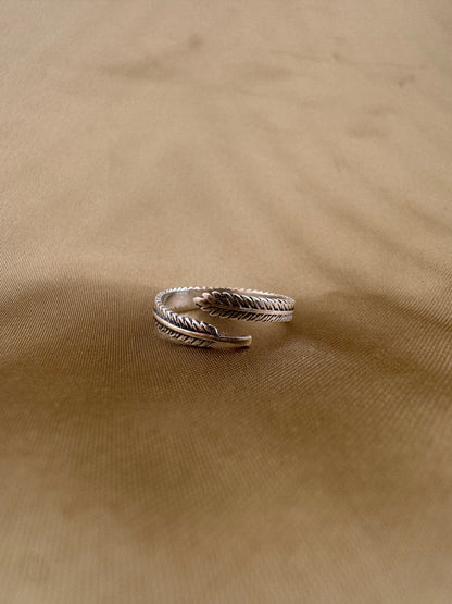 Bague en argent Aile de la nature