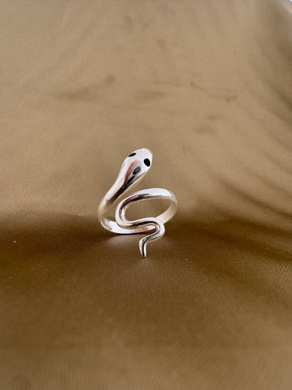 Bague en argent spirale ombrée