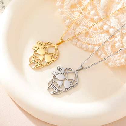 The Dancing Skeleton Charm Necklace