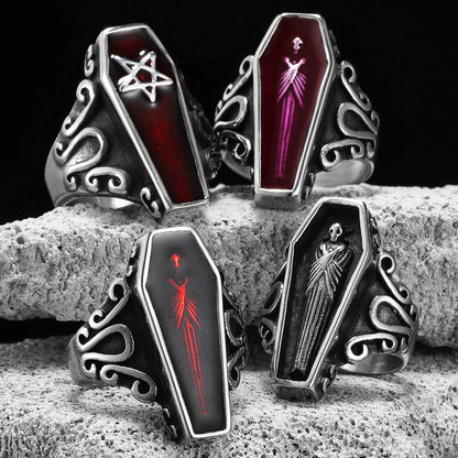 Gothic Vampire Coffin Ring