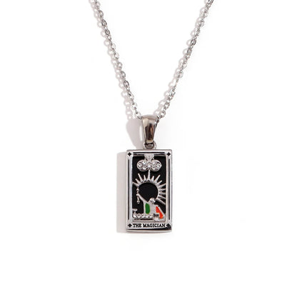 Waterproof Tarot Symbol Necklace