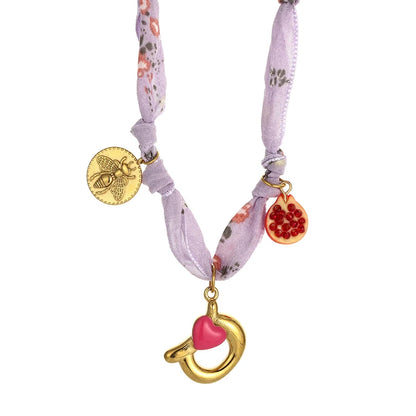 Colorful Silk Scarf Necklace
