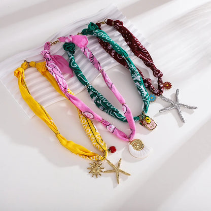 Ocean Scarf Necklace