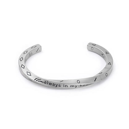 Vintage Nordisches Wikinger Twist Manschettenarmband