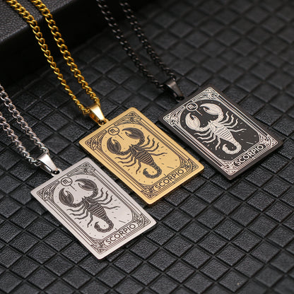 12 Zodiac Tarot Necklace