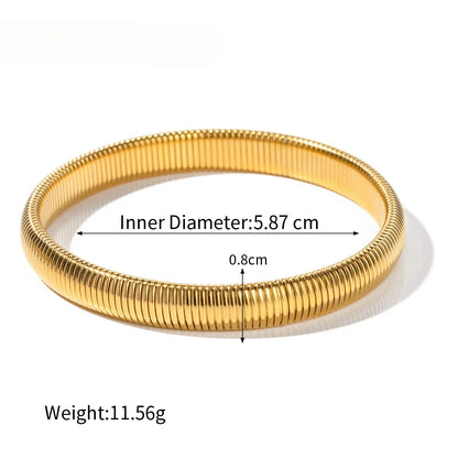 Snake Chain Cuff Bracelet