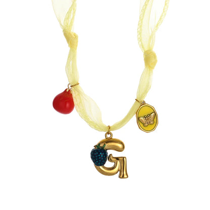 Colorful Silk Scarf Necklace