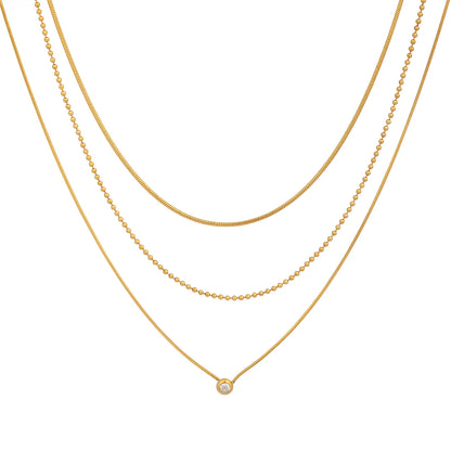 Cross Multi Layer Necklace