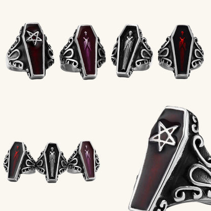 Gothic Vampire Coffin Ring